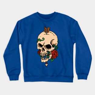 Skull And Rose Crewneck Sweatshirt